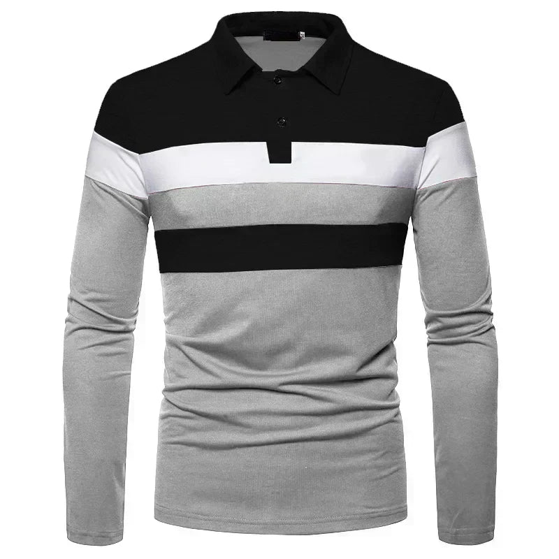 Herren Langarm-Polohemd Slingint Verno