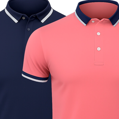 [KAUFE 1, ERHALTE 2] 2er-Pack Essentielle Poloshirts