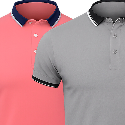 [KAUFE 1, ERHALTE 2] 2er-Pack Essentielle Poloshirts